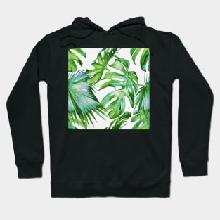 Tropical Elation | Palms and Ferns Pattern Hoodie